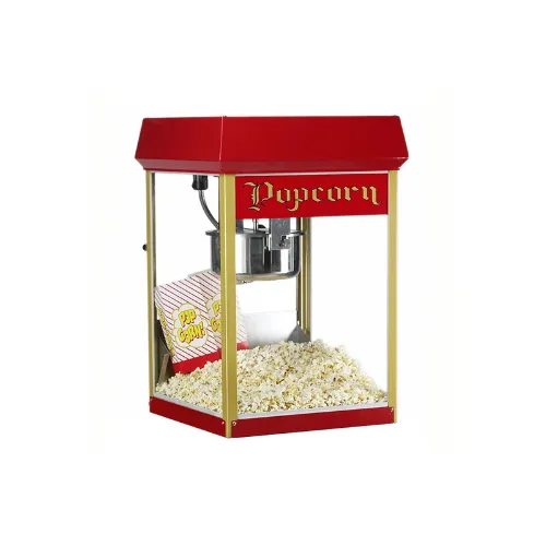 Red and gold classic popcorn machine rental for events